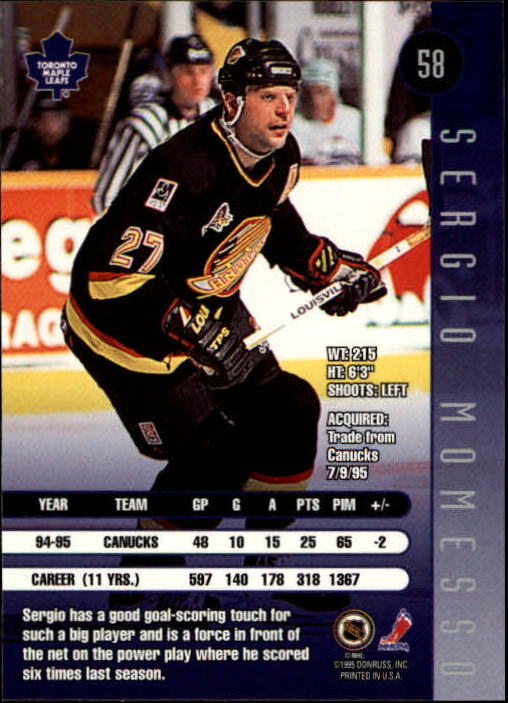 1995-96 Leaf Hockey Card #s 1-200 +Rookies (A6447) - You Pick - 10+ FREE SHIP - Picture 113 of 387