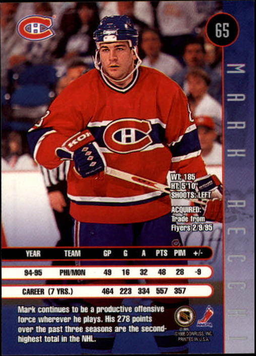 1995-96 Leaf Hockey Card #s 1-200 +Rookies (A6447) - You Pick - 10+ FREE SHIP - Picture 125 of 387