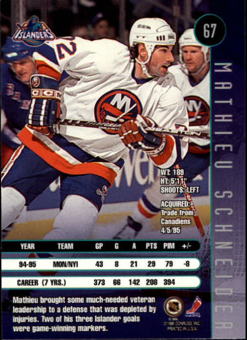 1995-96 Leaf Hockey Card #s 1-200 +Rookies (A6447) - You Pick - 10+ FREE SHIP - Picture 127 of 387