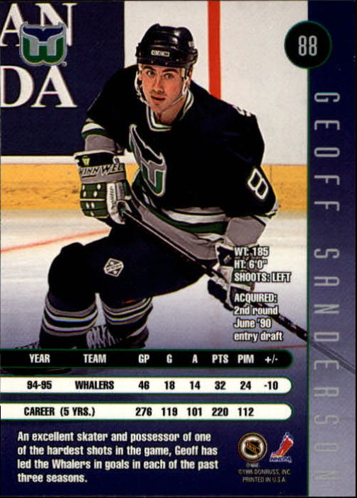 1995-96 Leaf Hockey Card #s 1-200 +Rookies (A6447) - You Pick - 10+ FREE SHIP - Picture 167 of 387