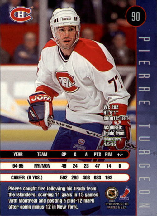 1995-96 Leaf Hockey Card #s 1-200 +Rookies (A6447) - You Pick - 10+ FREE SHIP - Picture 171 of 387