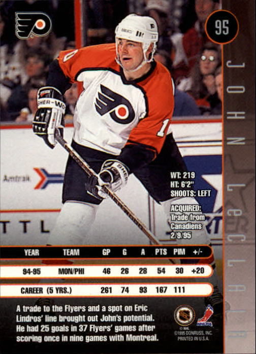 1995-96 Leaf Hockey Card #s 1-200 +Rookies (A6447) - You Pick - 10+ FREE SHIP - Picture 181 of 387