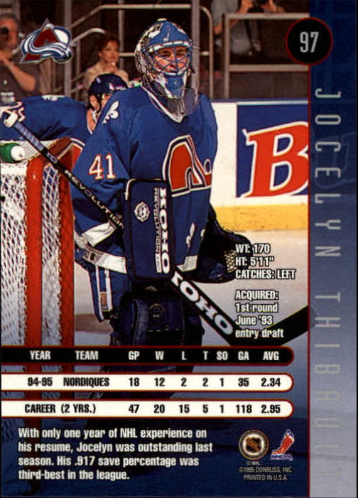 1995-96 Leaf Hockey Card #s 1-200 +Rookies (A6447) - You Pick - 10+ FREE SHIP - Picture 185 of 387