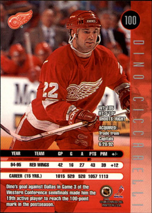 1995-96 Leaf Hockey Card #s 1-200 +Rookies (A6447) - You Pick - 10+ FREE SHIP - Picture 191 of 387