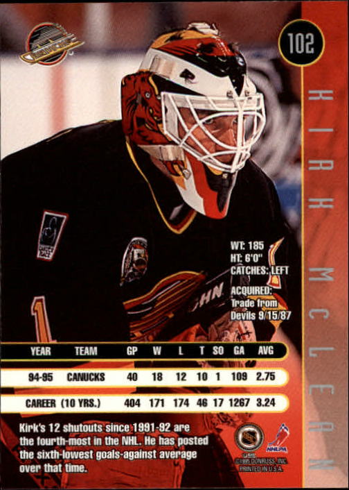 1995-96 Leaf Hockey Card #s 1-200 +Rookies (A6447) - You Pick - 10+ FREE SHIP - Picture 195 of 387