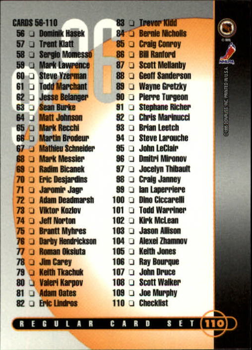 1995-96 Leaf Hockey Card #s 1-200 +Rookies (A6447) - You Pick - 10+ FREE SHIP - Picture 210 of 387