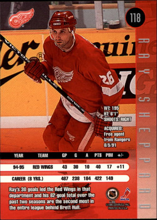 1995-96 Leaf Hockey Card #s 1-200 +Rookies (A6447) - You Pick - 10+ FREE SHIP - Picture 225 of 387