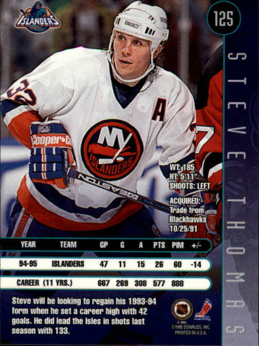1995-96 Leaf Hockey Card #s 1-200 +Rookies (A6447) - You Pick - 10+ FREE SHIP - Picture 239 of 387