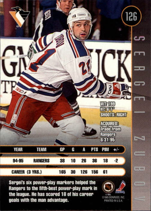 1995-96 Leaf Hockey Card #s 1-200 +Rookies (A6447) - You Pick - 10+ FREE SHIP - Picture 241 of 387