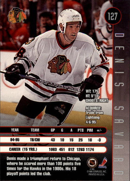 1995-96 Leaf Hockey Card #s 1-200 +Rookies (A6447) - You Pick - 10+ FREE SHIP - Picture 243 of 387
