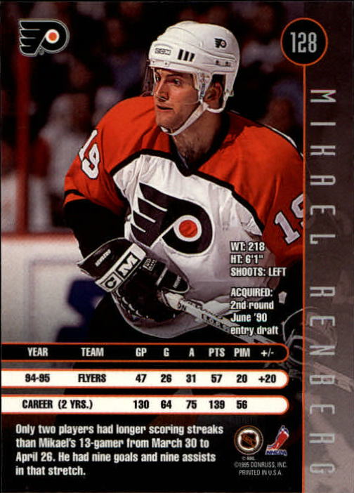 1995-96 Leaf Hockey Card #s 1-200 +Rookies (A6447) - You Pick - 10+ FREE SHIP - Picture 245 of 387