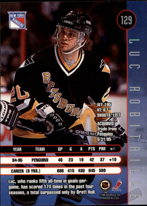 1995-96 Leaf Hockey Card #s 1-200 +Rookies (A6447) - You Pick - 10+ FREE SHIP - Picture 247 of 387