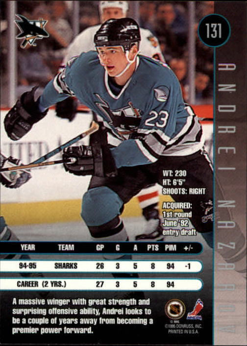 1995-96 Leaf Hockey Card #s 1-200 +Rookies (A6447) - You Pick - 10+ FREE SHIP - Picture 251 of 387