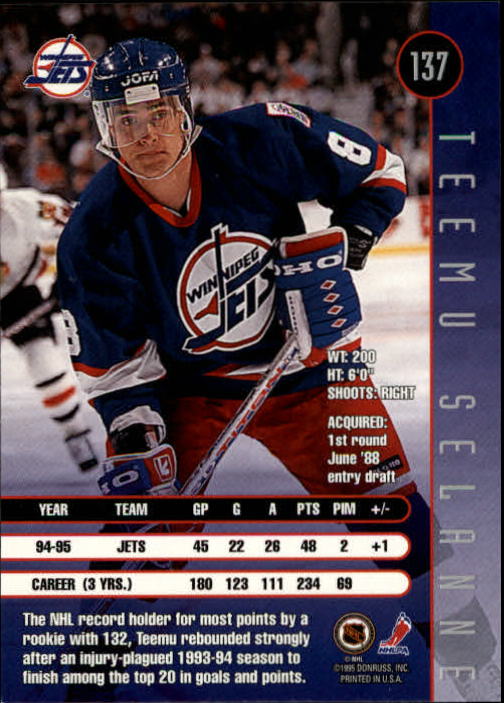 1995-96 Leaf Hockey Card #s 1-200 +Rookies (A6447) - You Pick - 10+ FREE SHIP - Picture 263 of 387