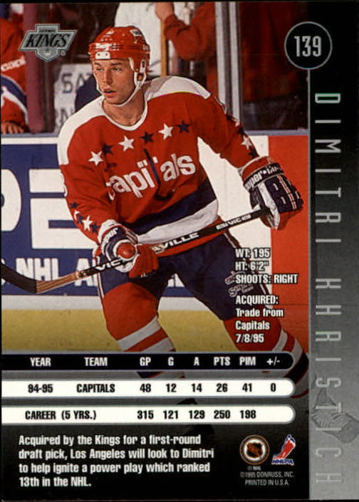 1995-96 Leaf Hockey Card #s 1-200 +Rookies (A6447) - You Pick - 10+ FREE SHIP - Picture 267 of 387