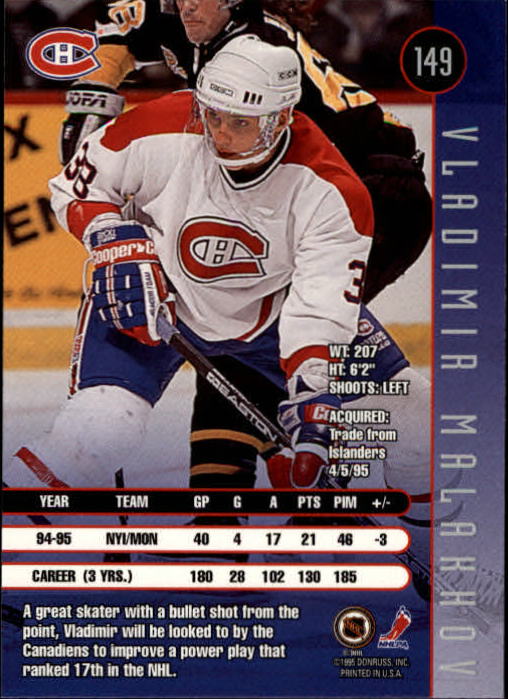 1995-96 Leaf Hockey Card #s 1-200 +Rookies (A6447) - You Pick - 10+ FREE SHIP - Picture 287 of 387