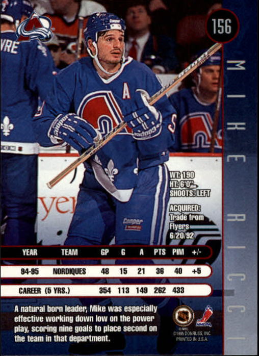 1995-96 Leaf Hockey Card #s 1-200 +Rookies (A6447) - You Pick - 10+ FREE SHIP - Picture 301 of 387