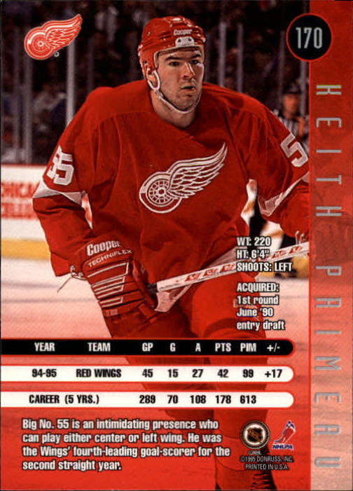 1995-96 Leaf Hockey Card #s 1-200 +Rookies (A6447) - You Pick - 10+ FREE SHIP - Picture 327 of 387