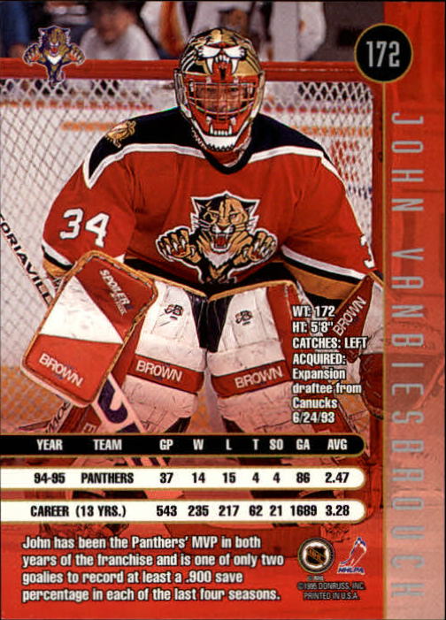 1995-96 Leaf Hockey Card #s 1-200 +Rookies (A6447) - You Pick - 10+ FREE SHIP - Picture 331 of 387