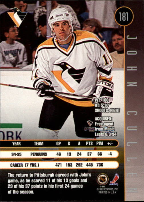 1995-96 Leaf Hockey Card #s 1-200 +Rookies (A6447) - You Pick - 10+ FREE SHIP - Picture 349 of 387