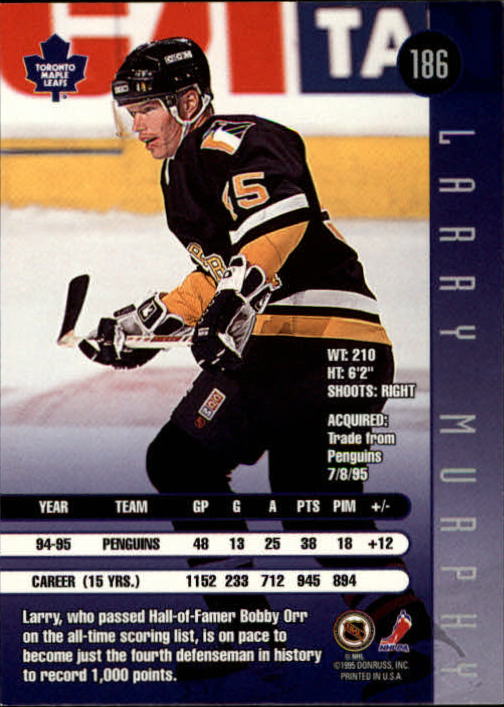 1995-96 Leaf Hockey Card #s 1-200 +Rookies (A6447) - You Pick - 10+ FREE SHIP - Picture 359 of 387
