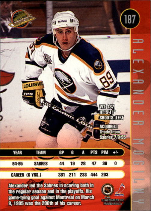 1995-96 Leaf Hockey Card #s 1-200 +Rookies (A6447) - You Pick - 10+ FREE SHIP - Picture 361 of 387