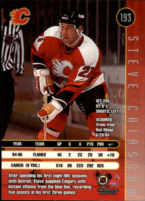 1995-96 Leaf Hockey Card #s 1-200 +Rookies (A6447) - You Pick - 10+ FREE SHIP - Picture 373 of 387