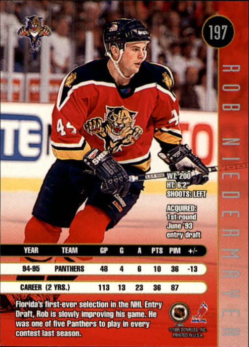 1995-96 Leaf Hockey Card #s 1-200 +Rookies (A6447) - You Pick - 10+ FREE SHIP - Picture 381 of 387