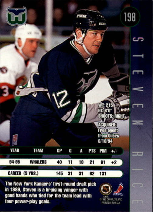 1995-96 Leaf Hockey Card #s 1-200 +Rookies (A6447) - You Pick - 10+ FREE SHIP - Picture 383 of 387