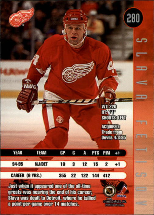 1995-96 Leaf Hockey Cards 201-330 +Rookies (A6447) - You Pick - 10+ FREE SHIP - Picture 153 of 249