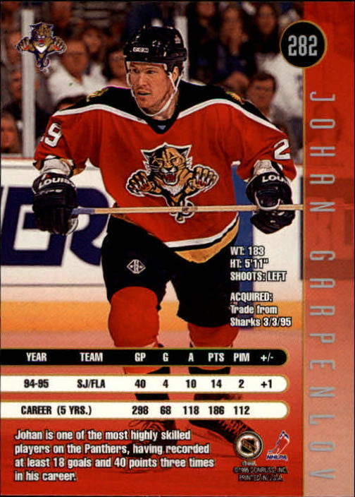 1995-96 Leaf Hockey Cards 201-330 +Rookies (A6447) - You Pick - 10+ FREE SHIP - Picture 157 of 249