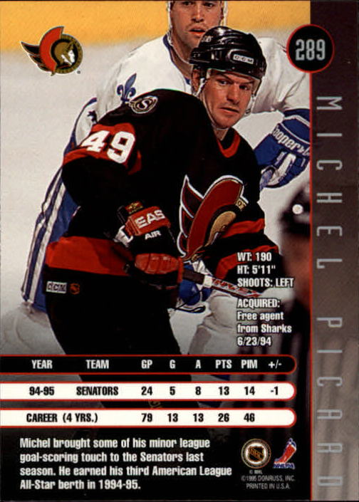 1995-96 Leaf Hockey Cards 201-330 +Rookies (A6447) - You Pick - 10+ FREE SHIP - Picture 171 of 249