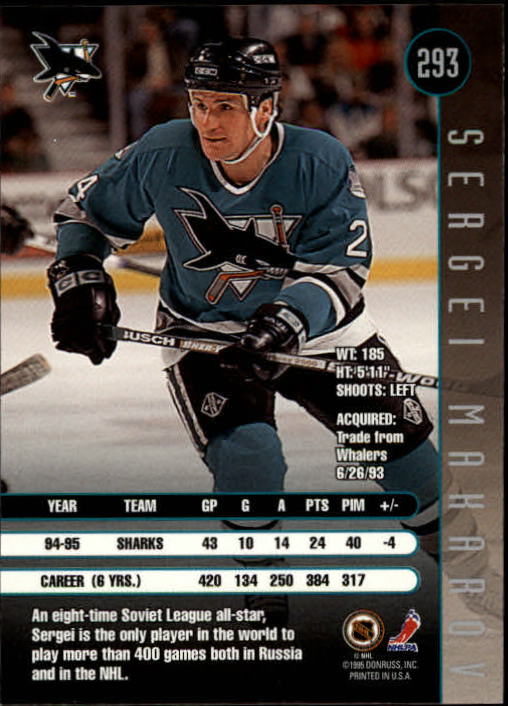 1995-96 Leaf Hockey Cards 201-330 +Rookies (A6447) - You Pick - 10+ FREE SHIP - Picture 179 of 249