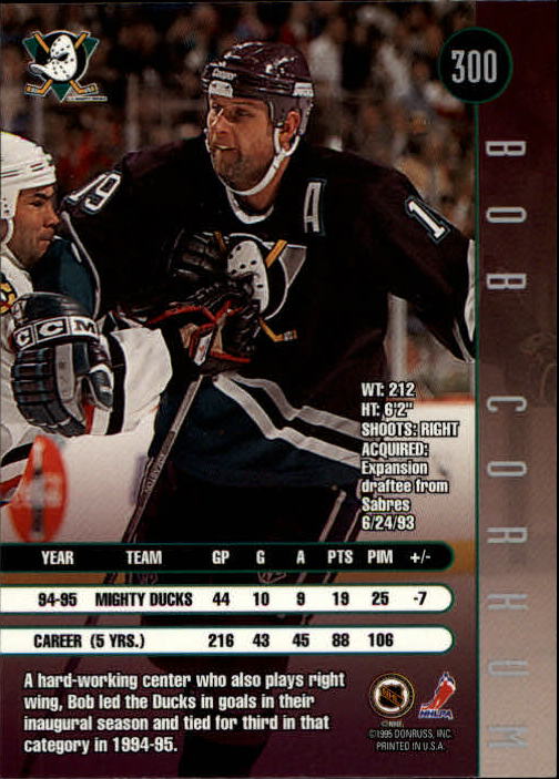 1995-96 Leaf Hockey Cards 201-330 +Rookies (A6447) - You Pick - 10+ FREE SHIP - Picture 193 of 249