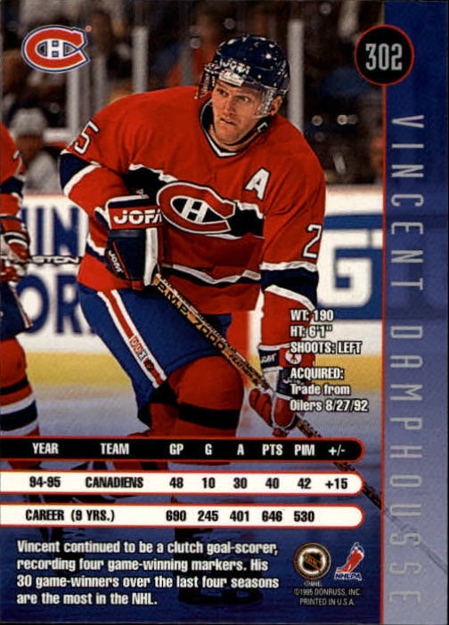 1995-96 Leaf Hockey Cards 201-330 +Rookies (A6447) - You Pick - 10+ FREE SHIP - Picture 197 of 249