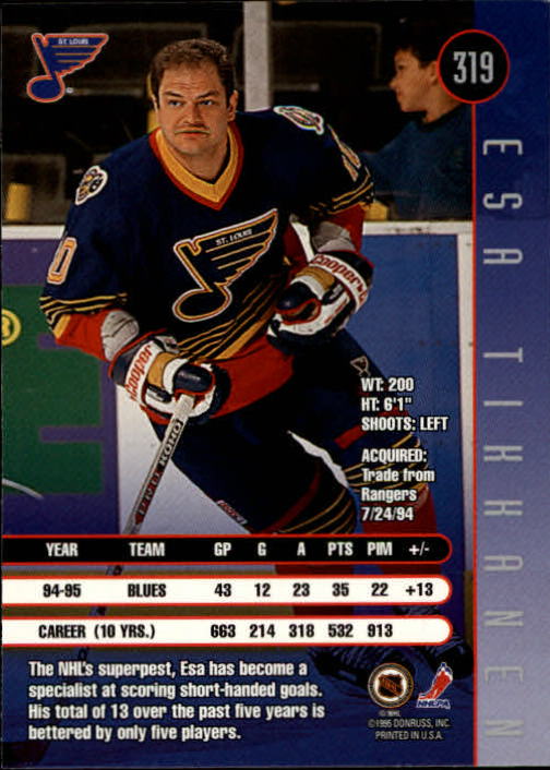 1995-96 Leaf Hockey Cards 201-330 +Rookies (A6447) - You Pick - 10+ FREE SHIP - Picture 227 of 249