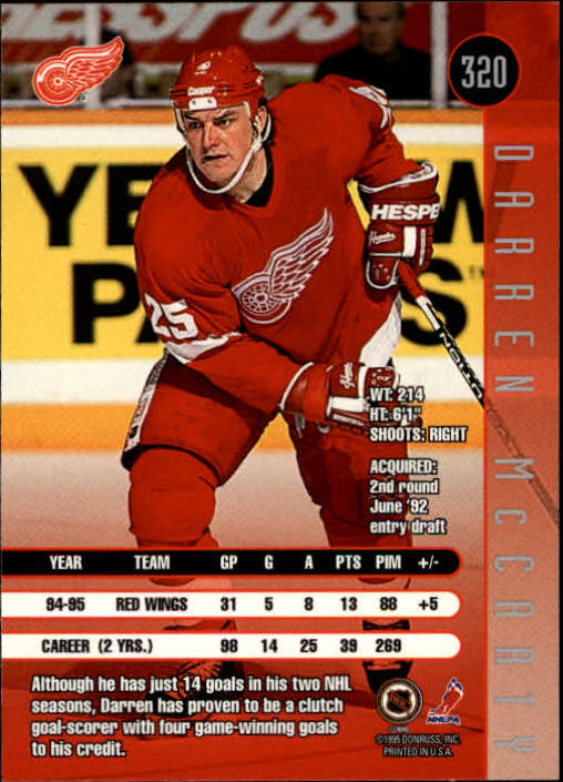 1995-96 Leaf Hockey Cards 201-330 +Rookies (A6447) - You Pick - 10+ FREE SHIP - Picture 229 of 249