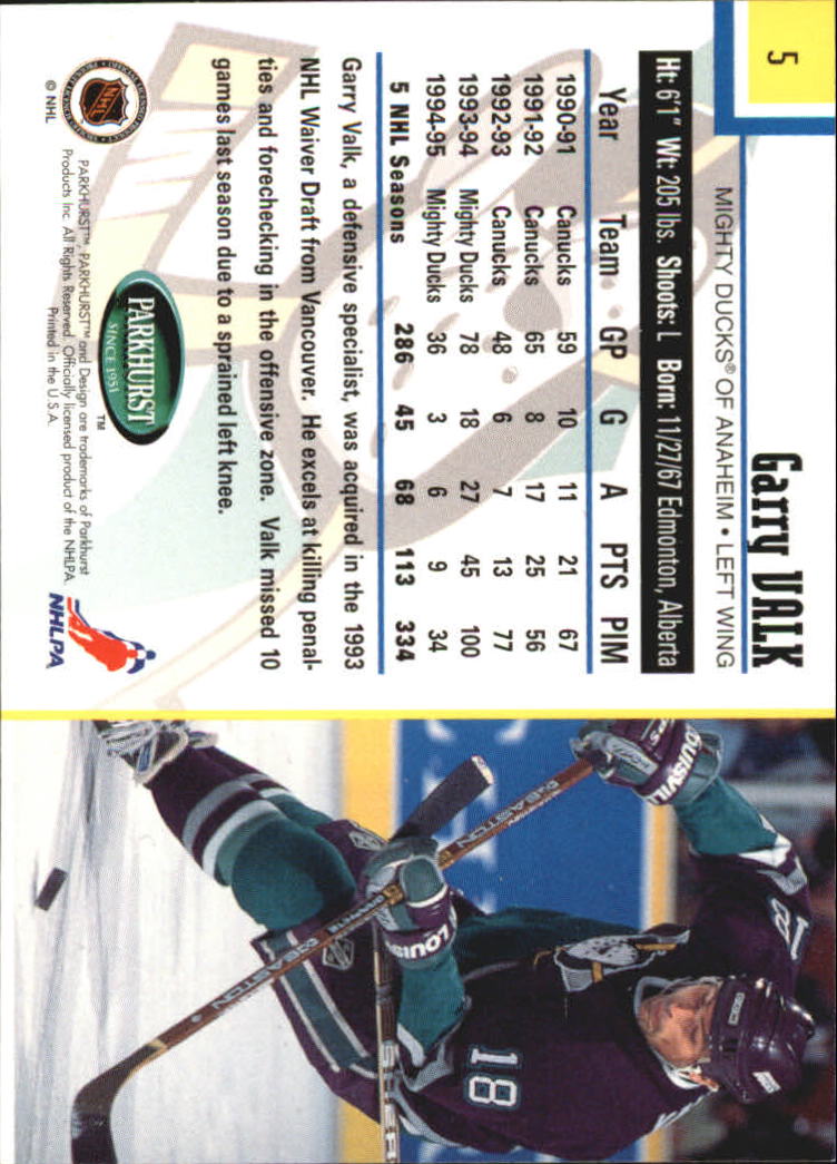 1995-96 Parkhurst International - #249 Viacheslav Fetisov