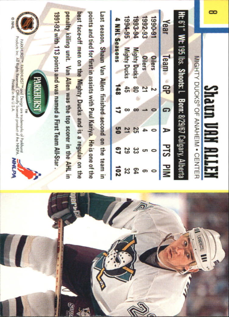 1995-96 Parkhurst International - #249 Viacheslav Fetisov