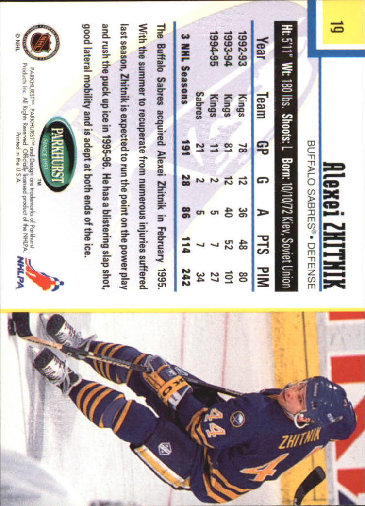 1995-96 Parkhurst International - #249 Viacheslav Fetisov