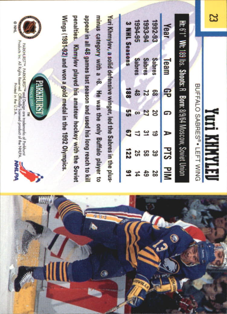 1995-96 Parkhurst International - #249 Viacheslav Fetisov