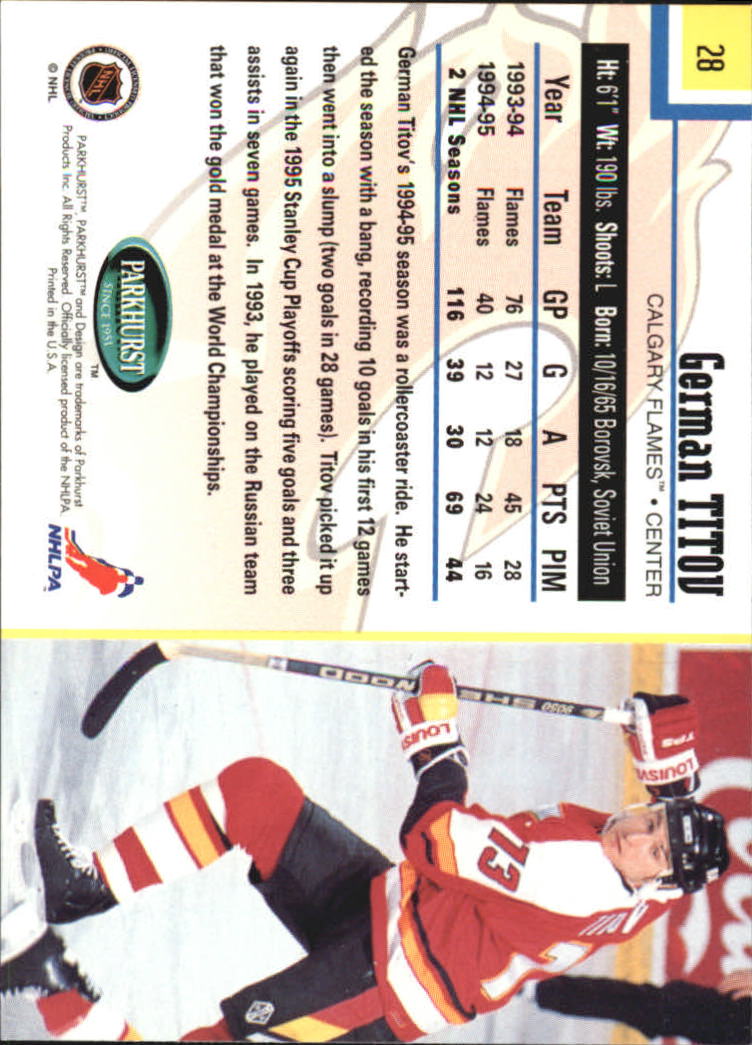 1995-96 Parkhurst International - #249 Viacheslav Fetisov