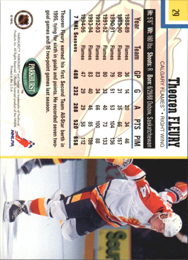 1995-96 Parkhurst International - #249 Viacheslav Fetisov