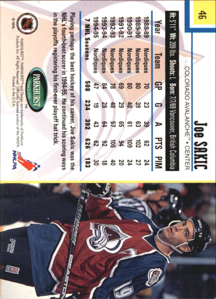 1995-96 Parkhurst International - #249 Viacheslav Fetisov