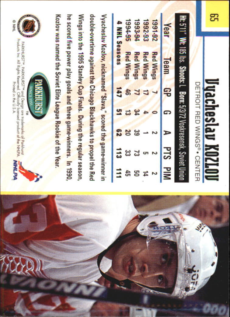 1995-96 Parkhurst International - #249 Viacheslav Fetisov