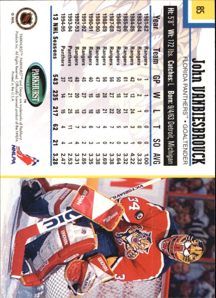 1995-96 Parkhurst International - #249 Viacheslav Fetisov