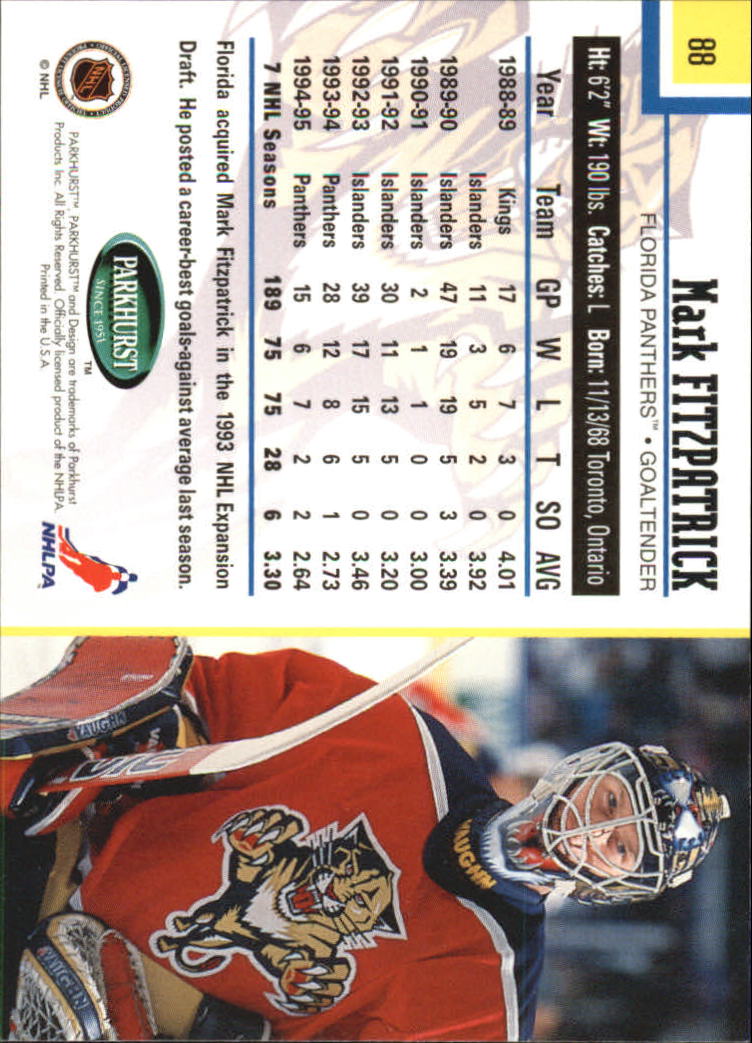 1995-96 Parkhurst International - #249 Viacheslav Fetisov