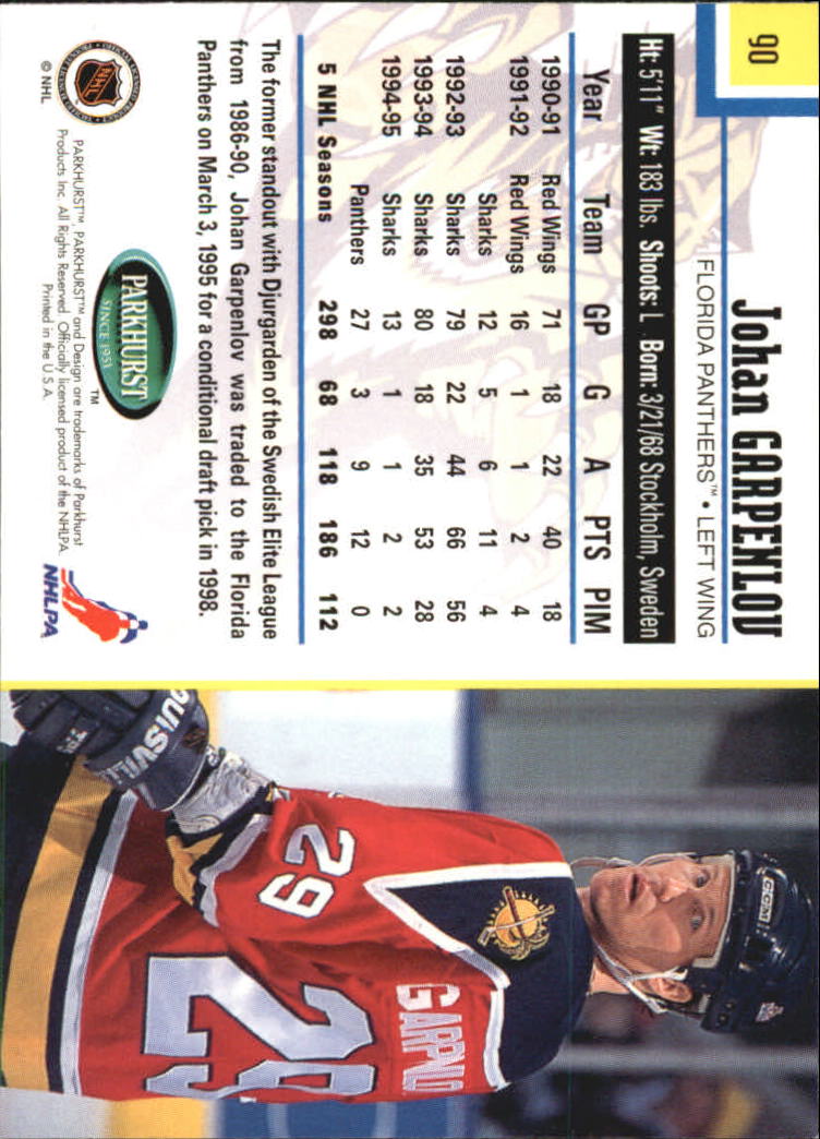 1995-96 Parkhurst International - #249 Viacheslav Fetisov