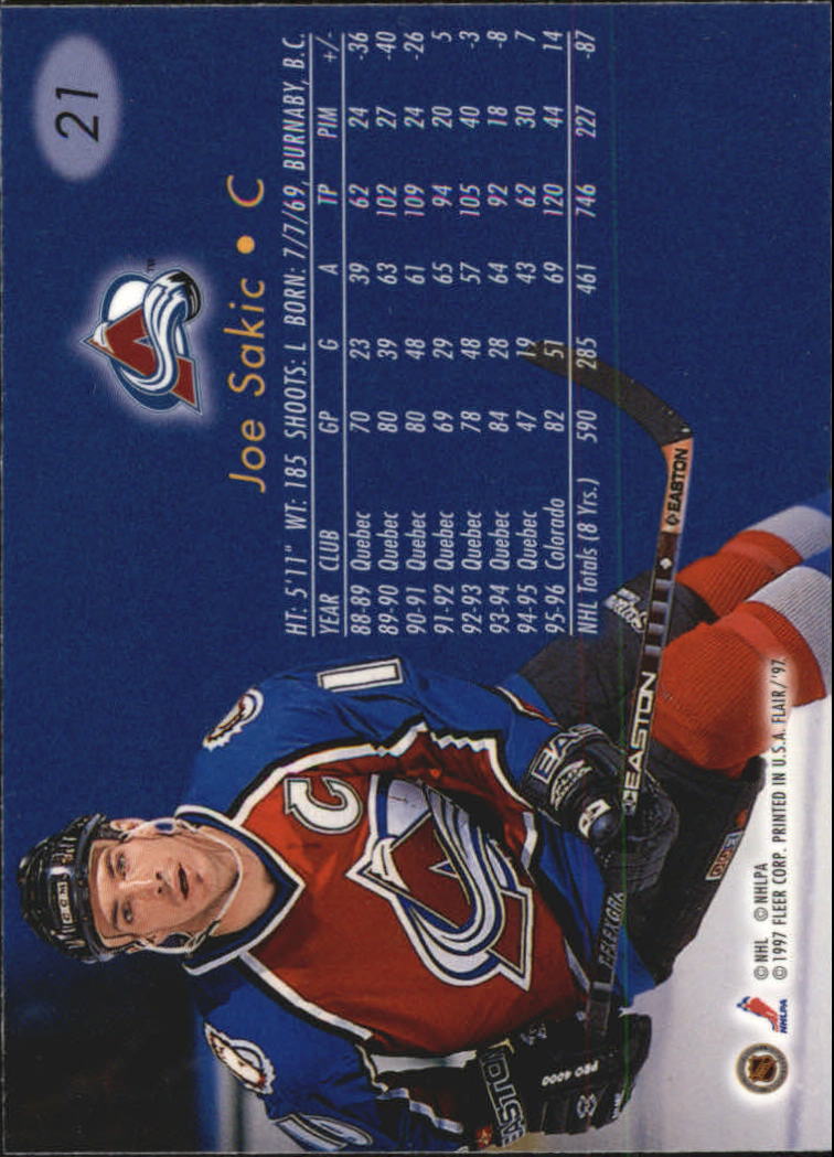 1996-97 Flair - #19 Sandis Ozolinsh