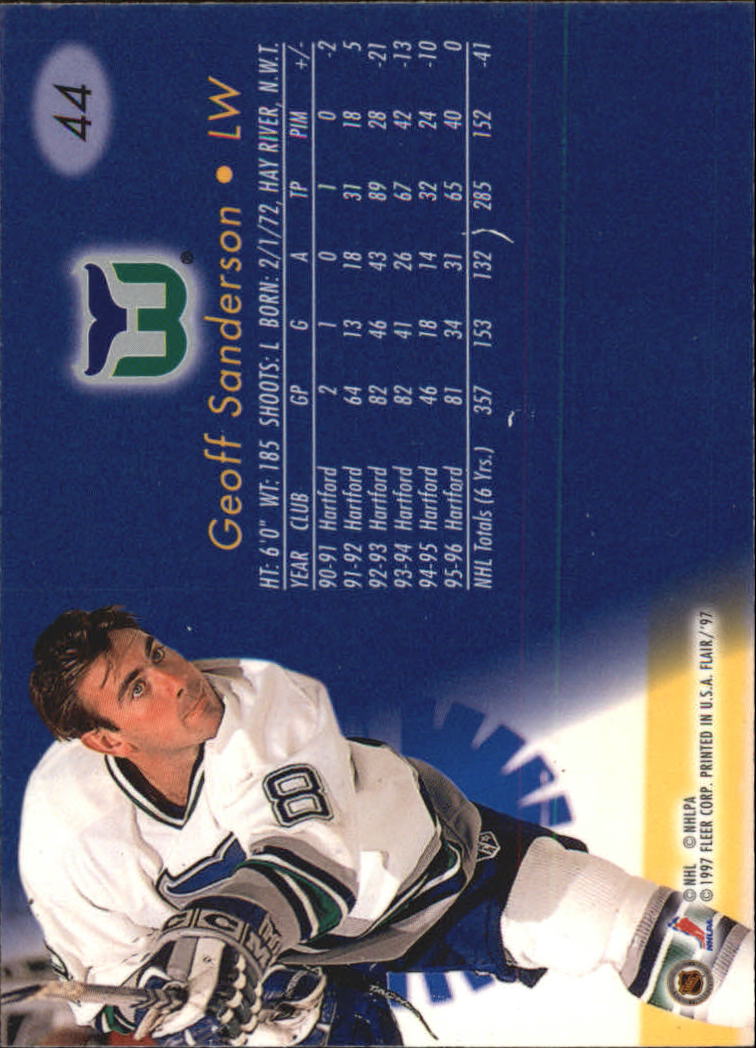 1996-97 Flair - #19 Sandis Ozolinsh